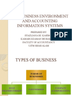 The Business Environment and Accounting Information Systems