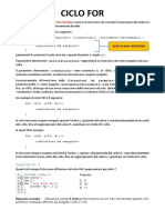 PROGRAMMAZIONE C - CICLO FOR