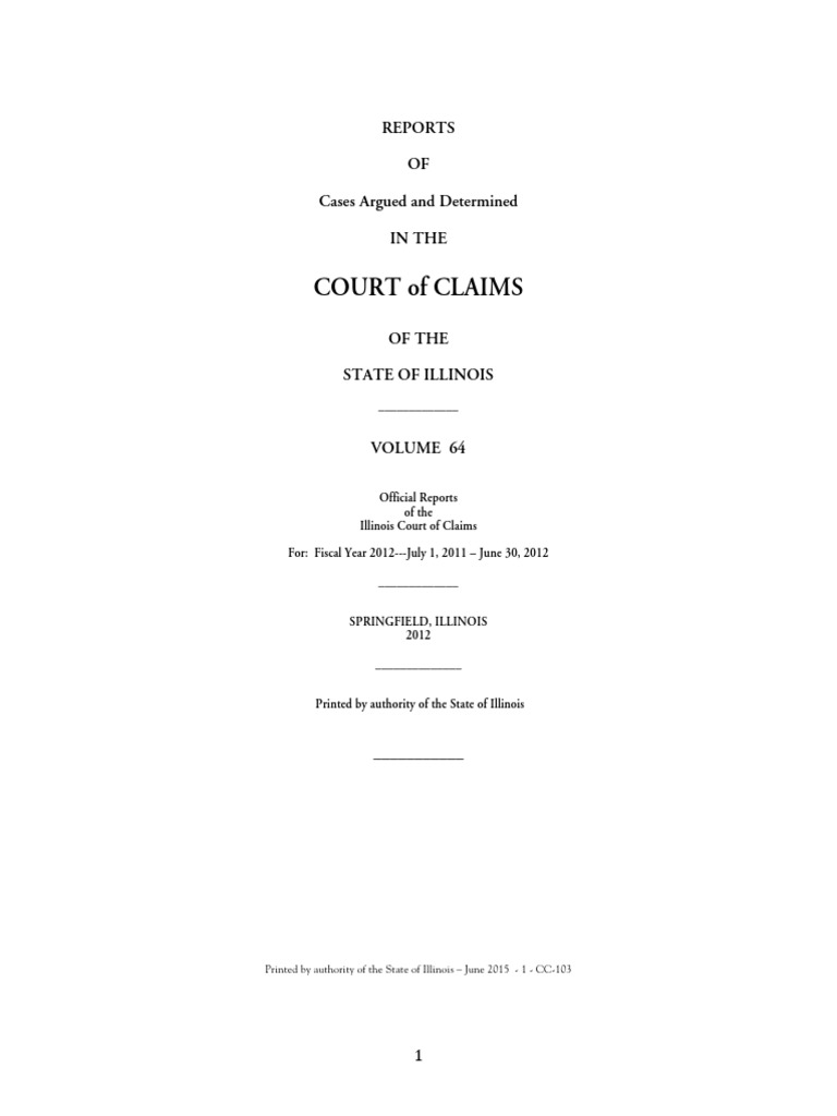 Volume64 PDF PDF United States Court Of Claims Tort