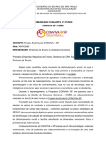 Comunicado 07.20 - Conjunto CGRH e CONVIVA - Projeto Acolhimento CONVIVA + SP