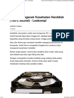 3 Cara Mengecek Kesehatan Harddisk (100% Akurat) - 