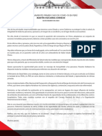 Pronunciamiento Primer Caso de Covid-19 en Perú PDF