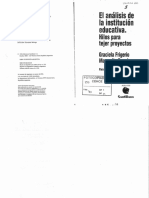 Poggi - Frigerio El Análisis de La Institución Educativa