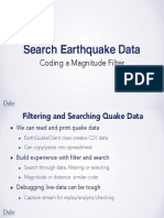 Search Earthquake Data: Coding A Magnitude Filter