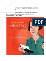 Karin Boye, Nueva Subjetividad Femenina: Harta de Ponzoña. Por PerezSantiago
