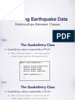 Searching Earthquake Data: Relationships Between Classes