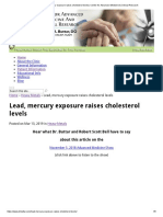 Lead, Mercury Exposure Raises Cholesterol Levels - Article From MedicalXpress