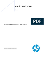 HP Operations Orchestration: Database Maintenance Procedures