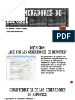 Los Generadores de Reporte PDF