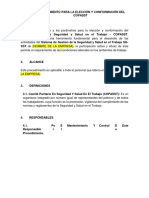 Procedimeinto para La Elección y Conformación Del Copasst