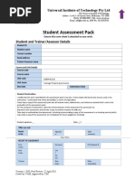 Student Assessment Pack: Universal Institute of Technology Pty LTD