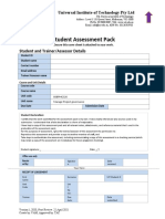 Student Assessment Pack: Universal Institute of Technology Pty LTD
