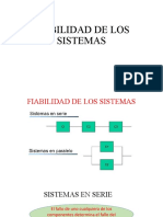 Fiabilidad sistemas serie paralelo