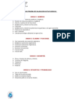 Temario Matematica Octavo Basico Prueba Validacion