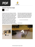 ZVS High Voltage Power Supply