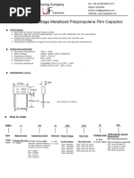 CBB81 High Voltage Metallized Polypropylene Film Capacitor: Features