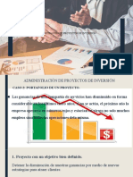 Administración de Proyectos de Inversión