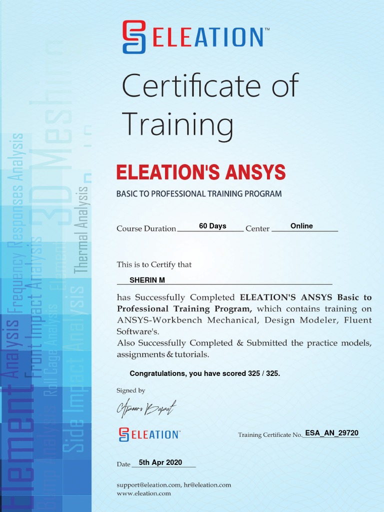 60-Day Online Course Completion | PDF