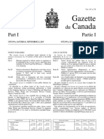 Gazette Du Canada