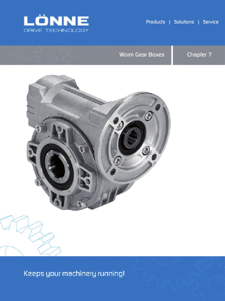 Worm Gear Boxes PDF | PDF | Transmission (Mechanics) | Gear