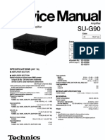 Technics - SU-G90 - Service Manual PDF