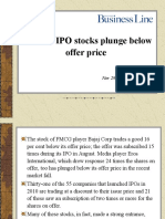 Fancied IPO Stocks Plunge Below Offer Price: Nov 29, 2010 Business Line