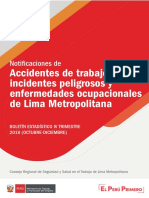 Notificaciones accidentes Lima Metropolitana IV trimestre 2018