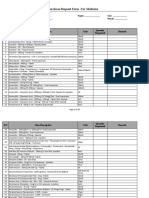 RDF-Purchase Request Form - For Medicine: S.N. Item Description Unit Remark Quantity Requested