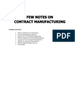 Contracts Manufacturing