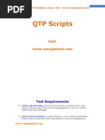 QTP Scripts For Flight Reservation