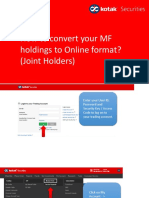How To Convert Your MF Holdings To Online Format? (Joint Holders)
