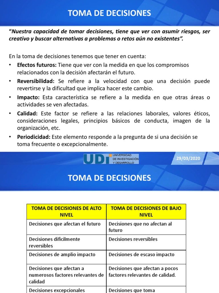 Factores en la Toma de Decisiones Empresariales | PDF | Toma de ...