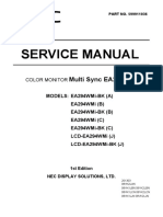 Service Manual: Multi Sync Ea294Wmi
