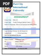 Port City International University: Assignment