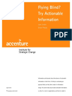 Flying Blind? Try Actionable Information: Institute For Strategic Change