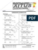 EXPRESIONES ALGEBRAIASI I,  3 SECUNDARIA 5