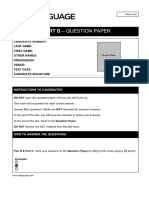 Listening Part B - Question Paper