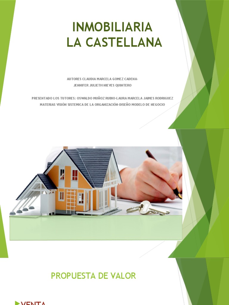 Inmobiliaria Modelo Canvas | PDF