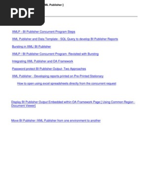 Bi Publisher