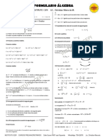 FORMULARIO ÁLGEBRA Christian Meruvia