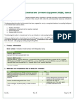 Disassembly of Waste Electrical and Electronic Equipment (WEEE) Manual