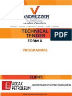 Form X - Programme