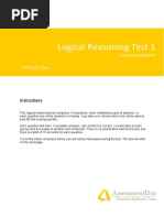 LogicalReasoningTest1 Solutions PDF