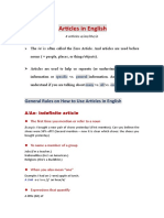 Articles & Quantifiers