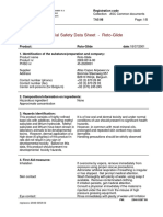 Material Safety Data Sheet - Roto-Glide: Registration Code