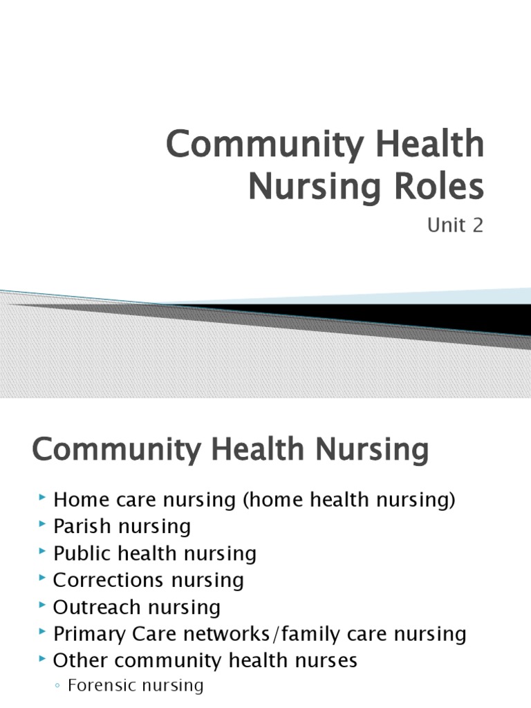 Community Health Nursing Roles Overview | PDF | Nursing | Morality
