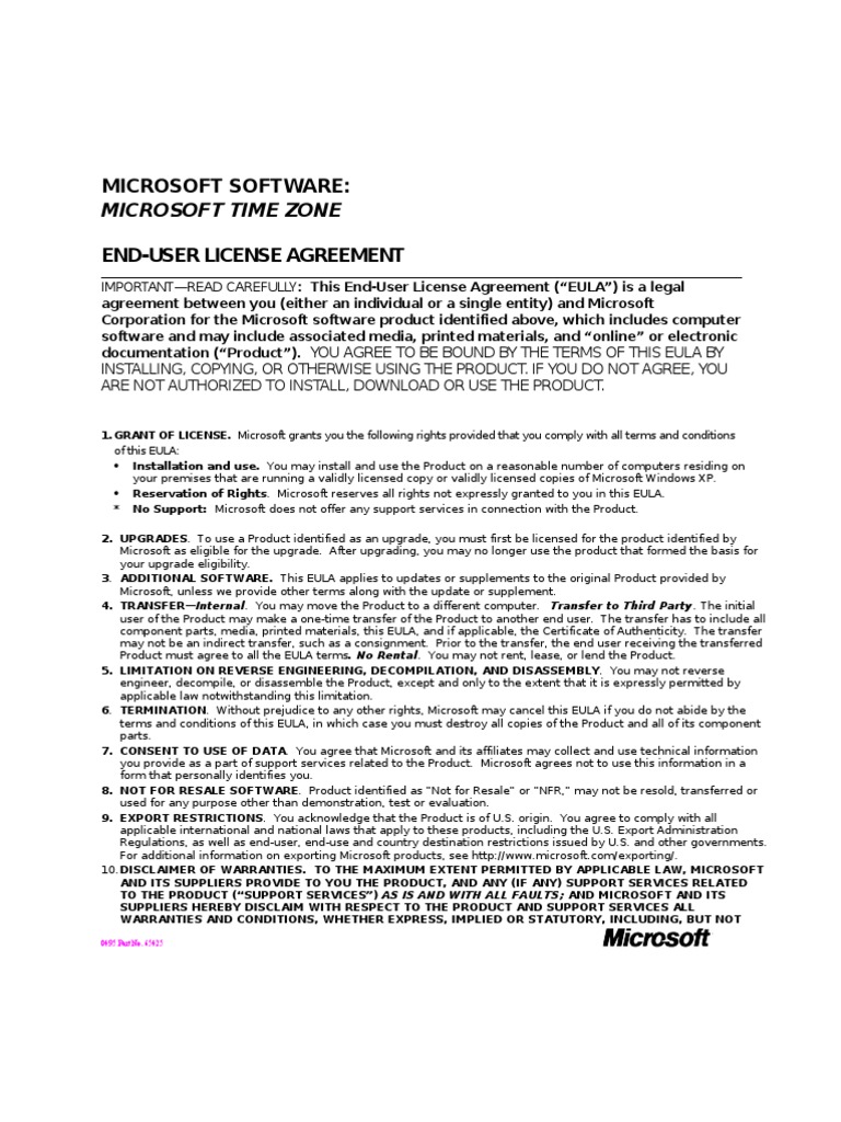 Eula | PDF | Computers