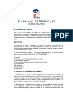 Diaz Pino y Asoc - El Contarto de Trabajo y Su Clasificación PDF