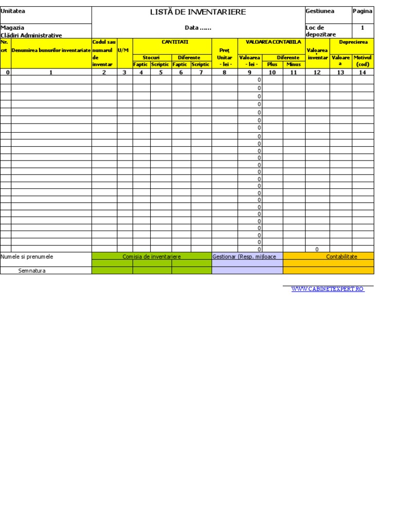 Lista de Inventar - 2010 | PDF