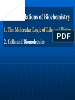 II Foundations of Biochemistry: 1. The Molecular Logic of Life and Water